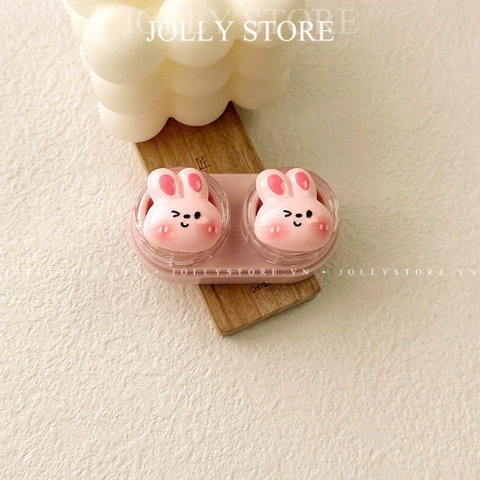 Khay đụng lens dễ thương JOLLY kèm dụng cụ đeo lens