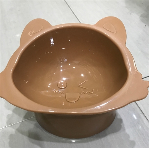 Bát đế cao mặt mèo 18cm