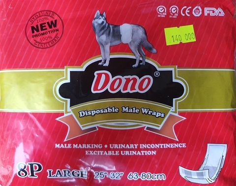 TÃ/BỈM DONO CHÓ ĐỰC L 63-80CM