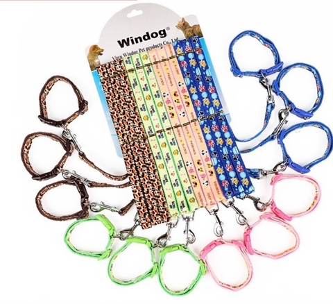 Dây dắt và vòng cổ hoạt hình 1.5cm