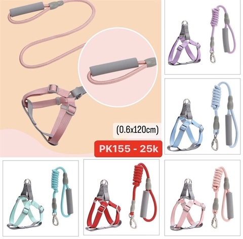 Dây dắt yếm đơn sắc 0.6cm