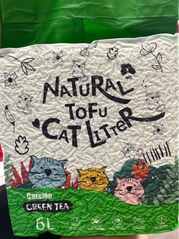 Cát đậu NATURA trà xanh 6L