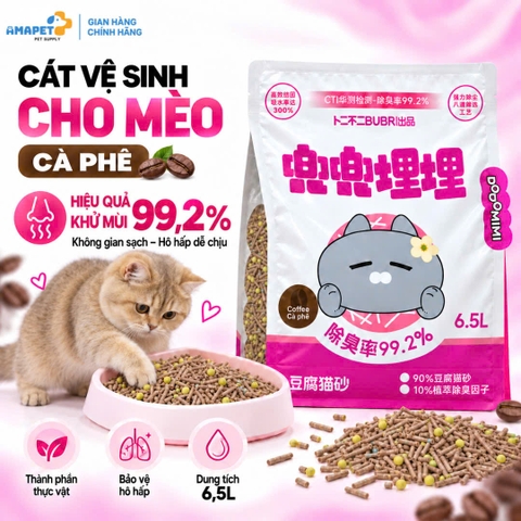 Cát đậu nành BUBR cho mèo 6.5L