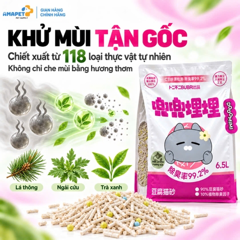 Cát đậu nành BUBR cho mèo 6.5L