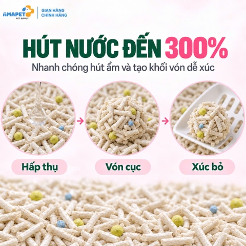 Cát đậu nành BUBR cho mèo 6.5L