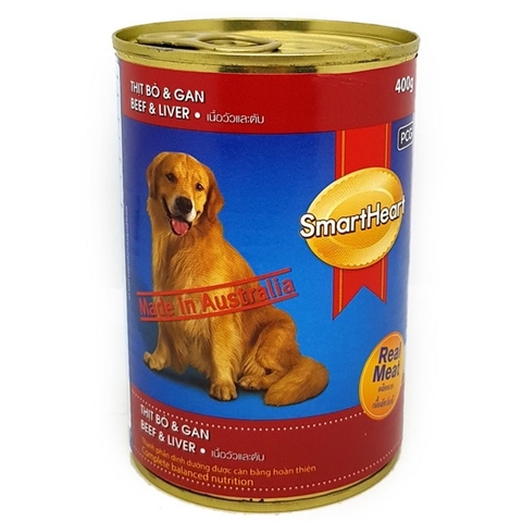 Pate lon Smartheart vị bò, gan 400g