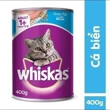 PATE WHISKAS MÈO LỚN VỊ CÁ BIỂN LON 400G