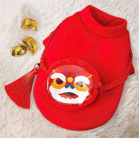 áo nỉ balo lân tết sl