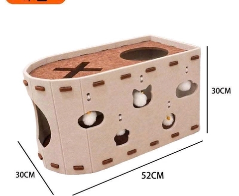 nhà kết hợp cào móng cho mèo