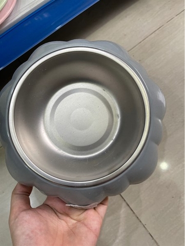 Bát ăn - bát nhựa tròn + lõi inox 19cm
