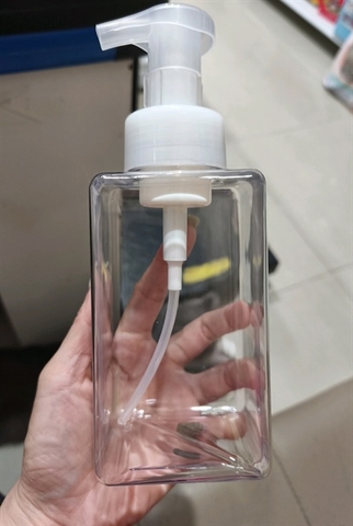 Chai tạo bọt sữa tắm chó mèo 500ml
