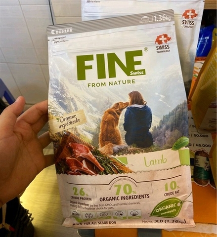 Hạt Fine dog vị thịt cừu 1.36kg