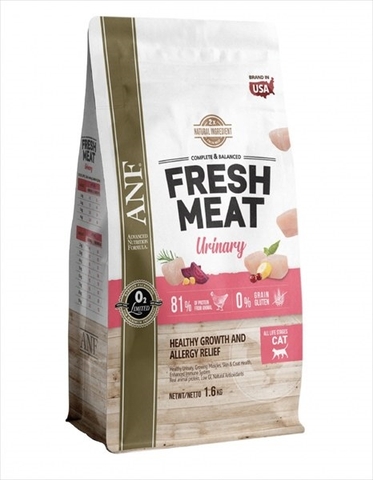 Hạt cho mèo ANF Fresh meat urinary 1.6kg hỗ trợ tiết niệu