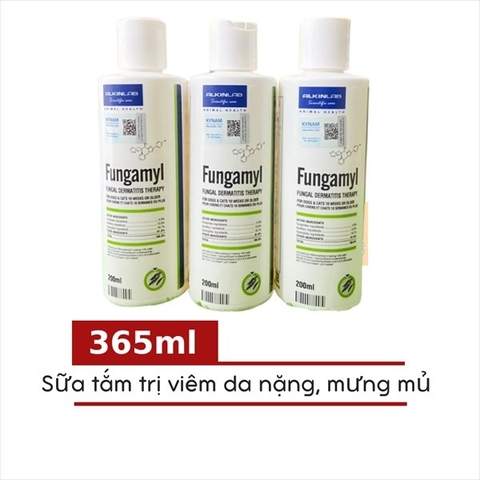 Sữa tắm alkin fungamyl trị viêm da nặng, mưng mủ, gàu 200ml