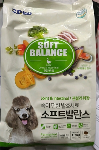 Hạt mềm cho chó Soft Balance 1.2kg vịt