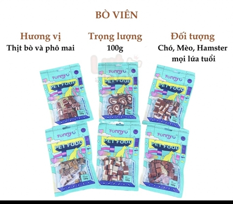 Bánh thưởng viên vị bò