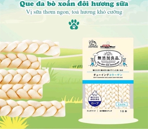 DoggyMan que sữa xoắn đôi 10 cây