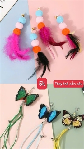 Đầu thay cần câu sâu, bướm