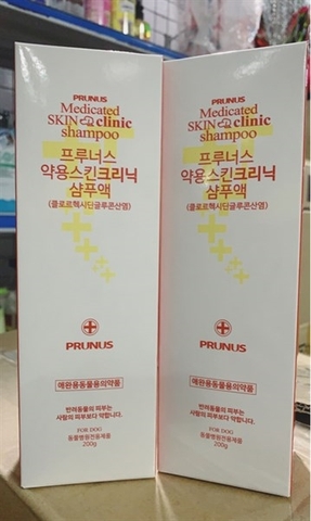 Dầu tắm Prunus Medicated trị viêm da chó 200g