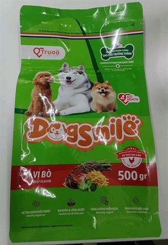 Dog smile cho chó trưởng thành vị bò 500g