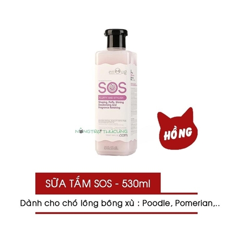Sữa tắm SOS Chó/Mèo bông lông 530ml hồng
