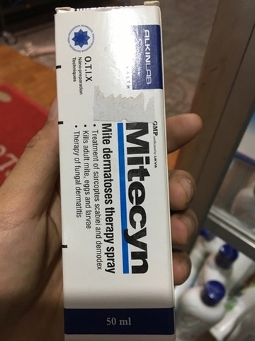 Thuốc xịt ve rận, ghẻ Mitecyn 50ml