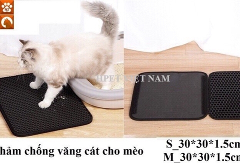 Thảm lót khay cát vệ sinh cho mèo size S