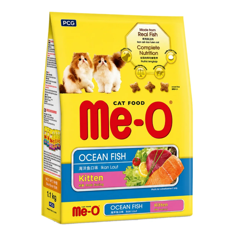 Hạt thức ăn Me-O Cat Kitten Oceanfish 1.1kg