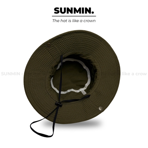 Mũ Bucket Vải Canvas Có Dây Rút - NNL008