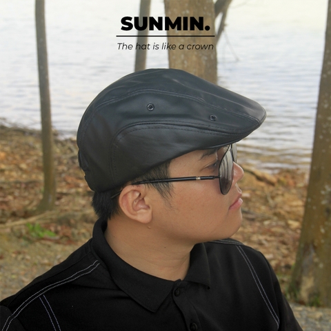 Mũ Beret Da PU - NNL006