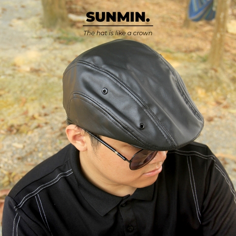 Mũ Beret Da PU - NNL006