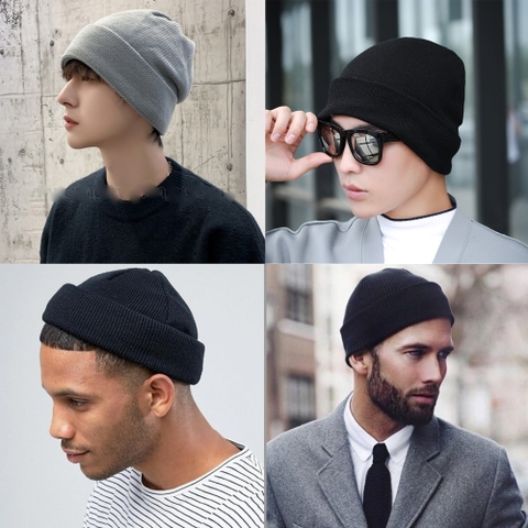 Mũ Len Beanie Unisex Trơn | SUN014