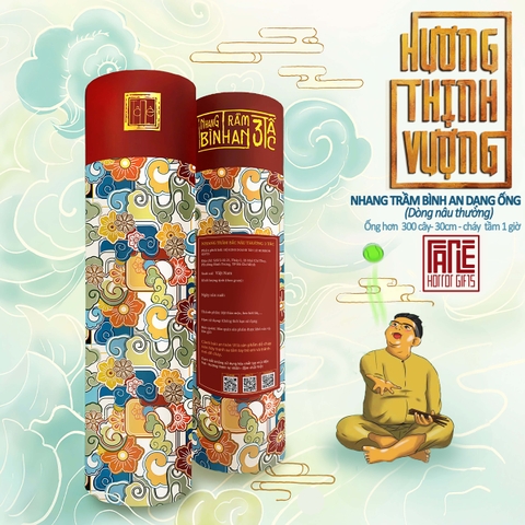 Ống 3 tấc Nâu Thường - Nhang cây trầm bắc thảo mộc