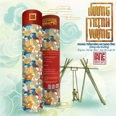 Ống 4 tấc Nâu Thường - Nhang cây trầm bắc thảo mộc