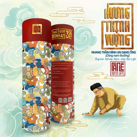 Ống 3 tấc Nam Thường - Nhang cây Trầm Hương
