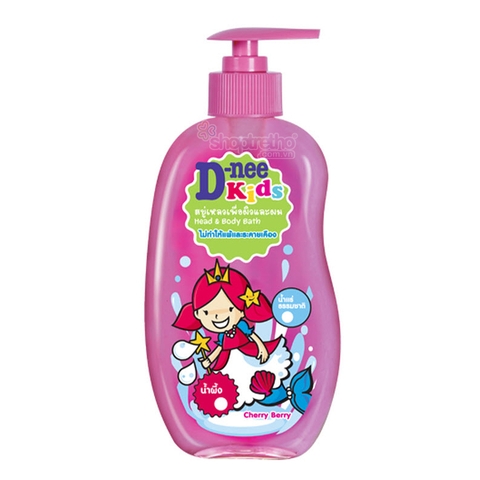 Sữa tắm gội cho bé Dnee hồng 400ml Thái Lan
