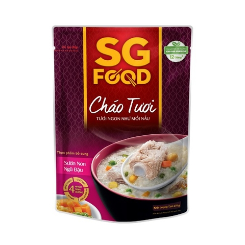 Cháo tươi sườn non ngũ đậu SGFood 270g