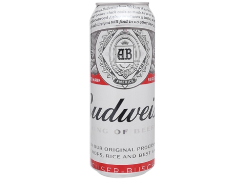Bia Budweiser lon 500ml
