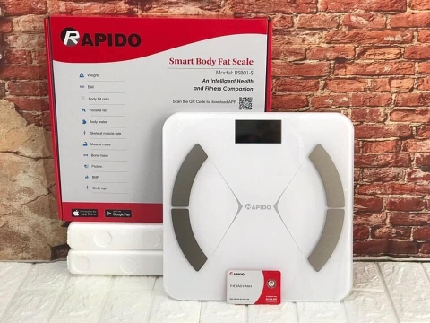 Cân điện tử Rapido RSF02-S có đo chỉ số sức khoẻ