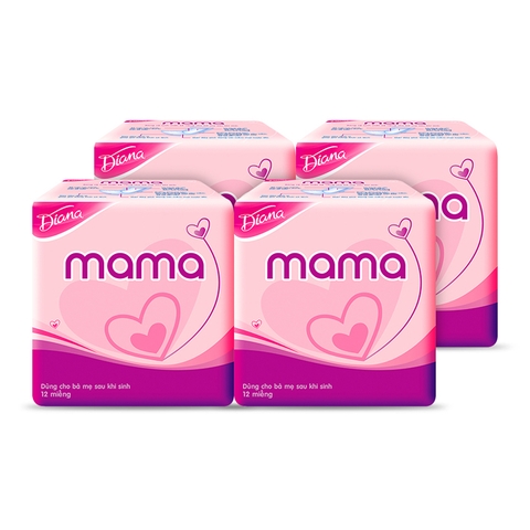 Bỉm dán Diana mama dùng sau sinh 12 miếng
