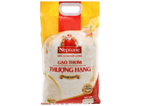Gạo thơm Neptune thượng hạng nhãn vàng 5kg