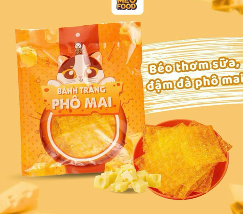 Bánh tráng phô mai mini Mèo Food 20g