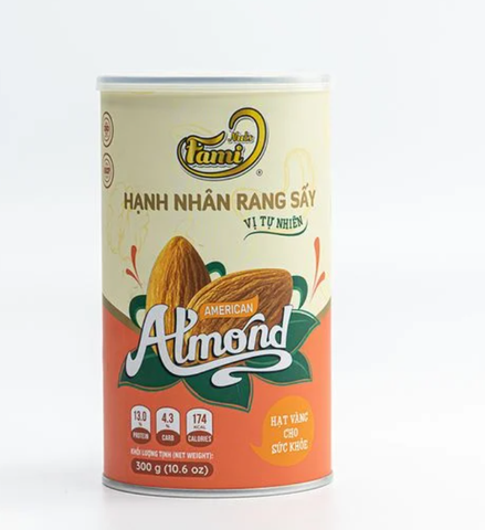 Hạnh nhân rang sấy vị tự nhiên Faminuts 300g