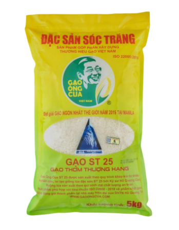 Gạo ST25 thượng hạng gạo Ông Cua 5kg