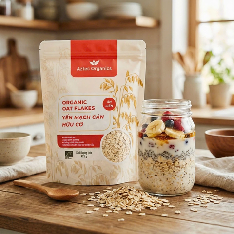 Yến mạch ăn liền hữu cơ Aztec Organic 425g