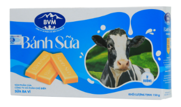 Bánh sữa trắng ít đường đồng cỏ Ba vì 120g