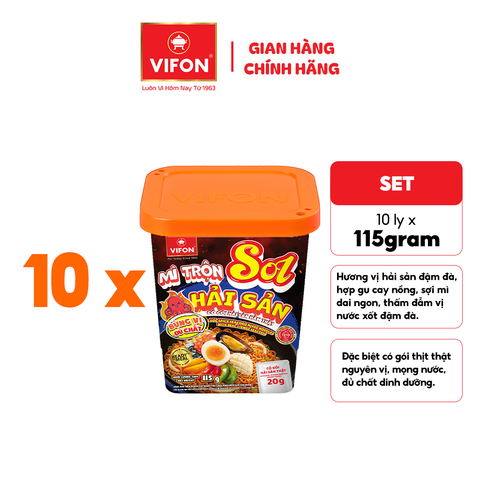 Mỳ trộn Sol hải sản Vifon 115g