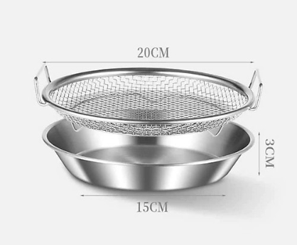 Lưới lọc dầu kèm vỉ nướng 20cm