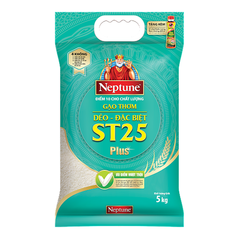 Gạo thơm ST25 Plus Neptune 5kg