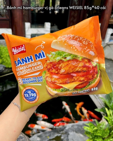 Bánh mỳ Humburger vị gà Orleans 85g